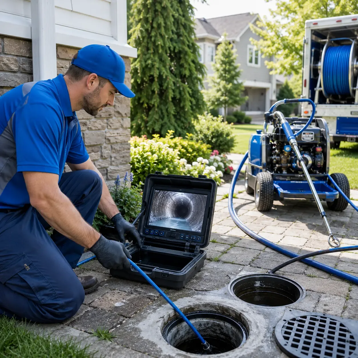 Outdoor drain cleaning professionals serving New London, MN
