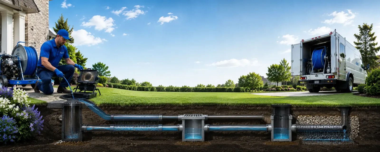 Outdoor drain cleaning information for New London, MN